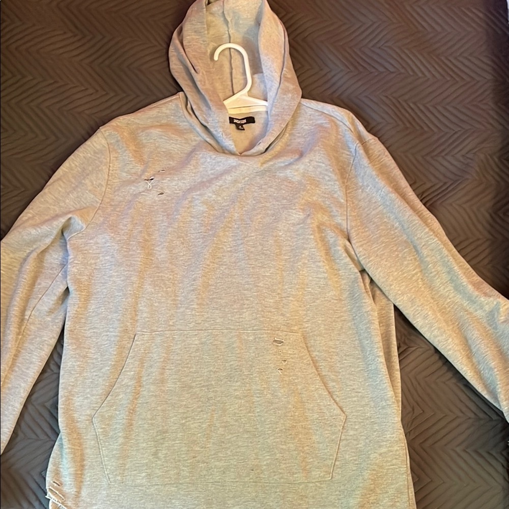 Gray Hooded Sweatshirt